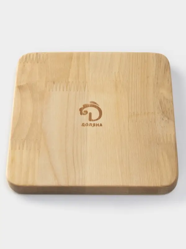 Менажница Доляна &laquo;Мачерата&raquo;, 18&times;18&times;1.8 см, 3 секции, дерево берёза, пропитана маслом