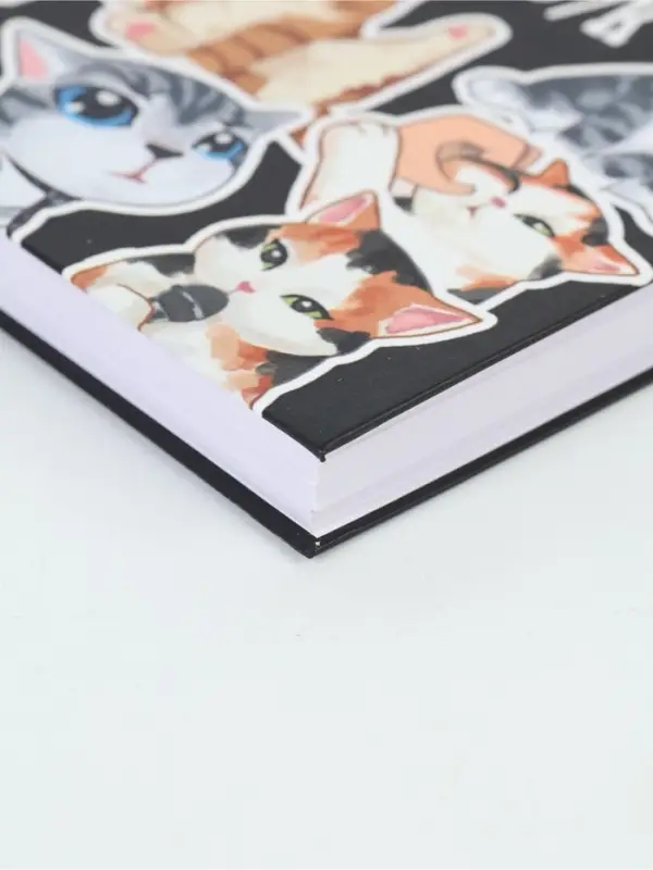 Скетчбук в твердой обложке А6, 80 л. 100 г/м Скетчбук в твердой обложке А6, 80 л. 100 г/м "Котики"