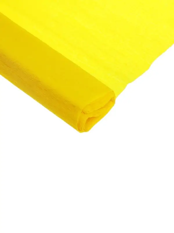 Бумага крепированная 50&times;200 см, в рулоне, 32 г/м&sup2;, жёлтая