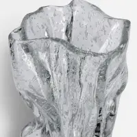 Ваза для цветов &laquo;Флаулер&raquo; мешок (люминесцентный рисунок), 23&times;12 см, стекло, прозрачная