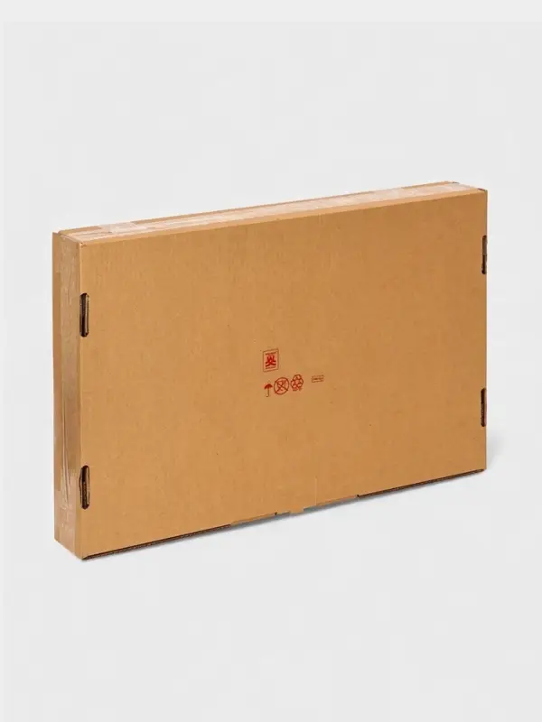 Плетёная корзина для белья с крышкой &laquo;Лён&raquo;, 75 л, 43&times;32&times;60 см, графит