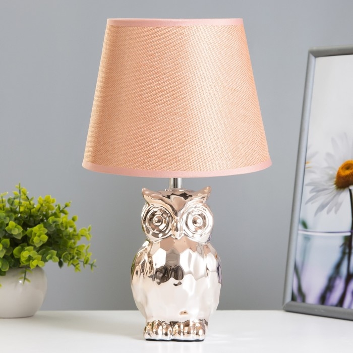 Настольная лампа Настольная лампа "Сова" Е14 40Вт золото 20х20х33,5 см RISALUX