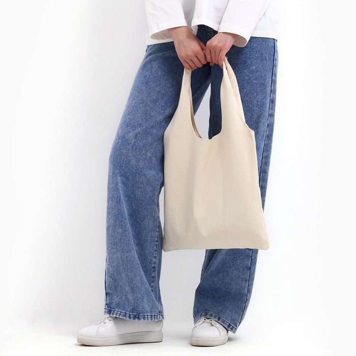 Шопер мешок, 40х35см, цвет бежевый Шопер мешок, 40х35см, цвет бежевый