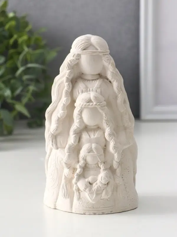 Фигура оберег «Родовница», 13×7×6 см, натуральный