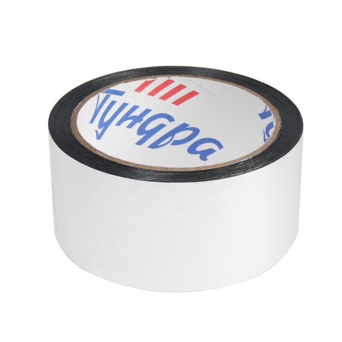 Лента металлизированная ТУНДРА, клейкая, 45 мкм, 48 мм х 50 м Лента металлизированная ТУНДРА, клейкая, 45 мкм, 48 мм х 50 м