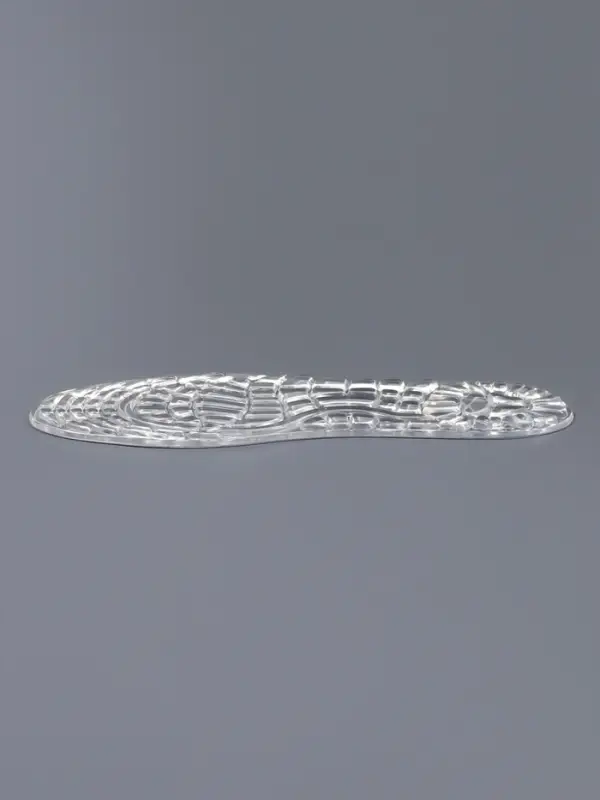 Стельки для обуви, универсальные, силиконовые, на клеевой основе, р-р RU до 48 (р-р Пр-ля до 46), 30 см, пара, прозрачные