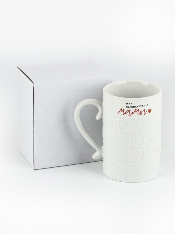 Кружка керамическая Дорого внимание «Мир начинается с мамы», 300 мл Кружка керамическая Дорого внимание «Мир начинается с мамы», 300 мл