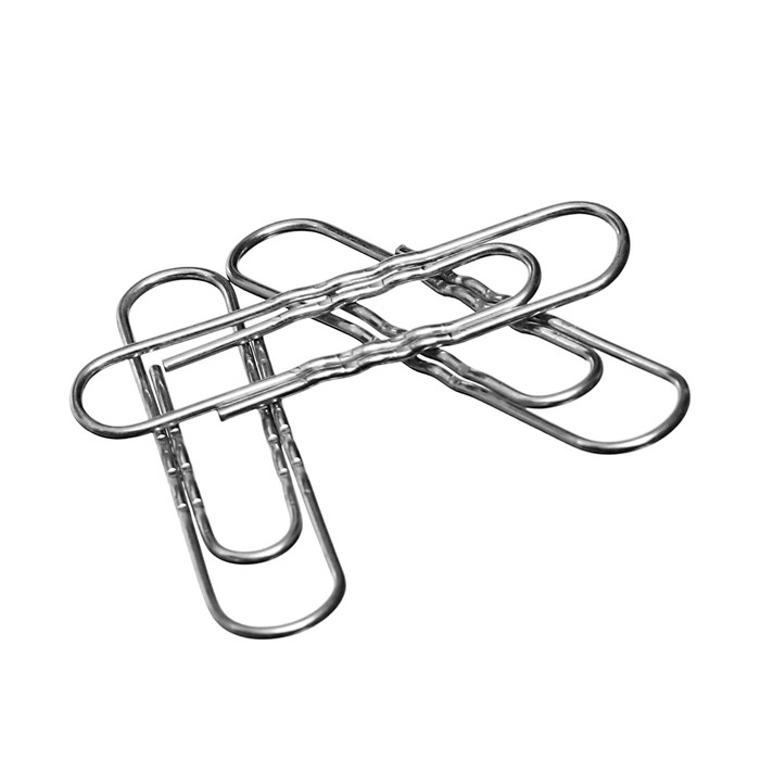 Скрепки канцелярские GLOBUS, 50 шт., 50 мм, оцинкованные, гофрированные Скрепки канцелярские GLOBUS, 50 шт., 50 мм, оцинкованные, гофрированные