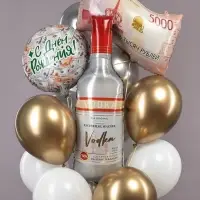 Воздушный шар фольгированный 37" &laquo;Бутылка. Водка для настоящих мужчин&raquo;