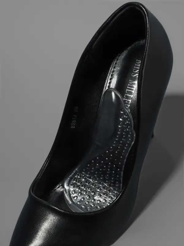 Полустельки для обуви, с супинатором, массажные, на клеевой основе, силиконовые, 12&times;6 см, пара, прозрачные