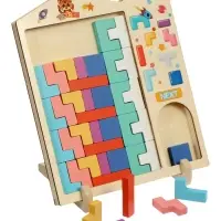 Развивающая головоломка Тетрис деревянный