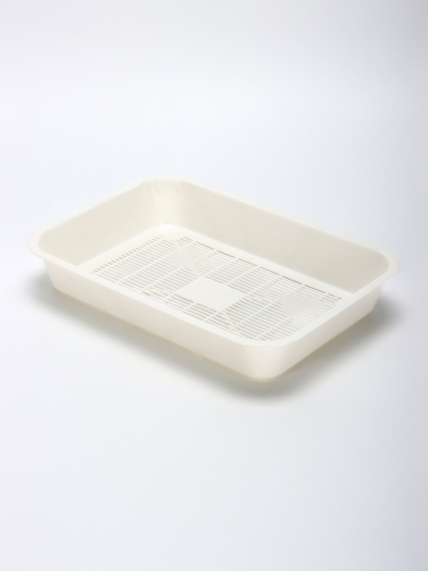 Туалет средний с бортом и сеткой 36 х 26 х 9, см, лоток бежевый, сетка и борт белые Туалет средний с бортом и сеткой 36 х 26 х 9, см, лоток бежевый, сетка и борт белые