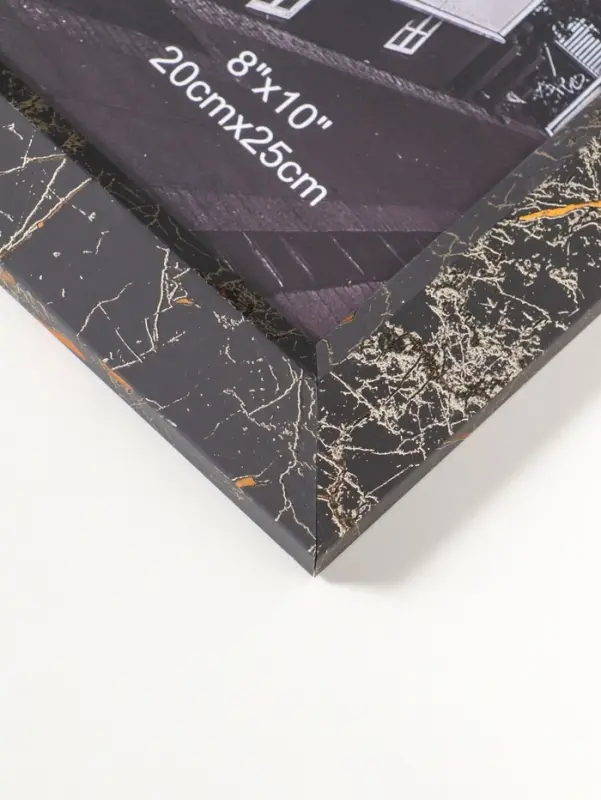 Фоторамка пластик 20х25 см "Гедеон" чёрный с золотом 32х28х2 см