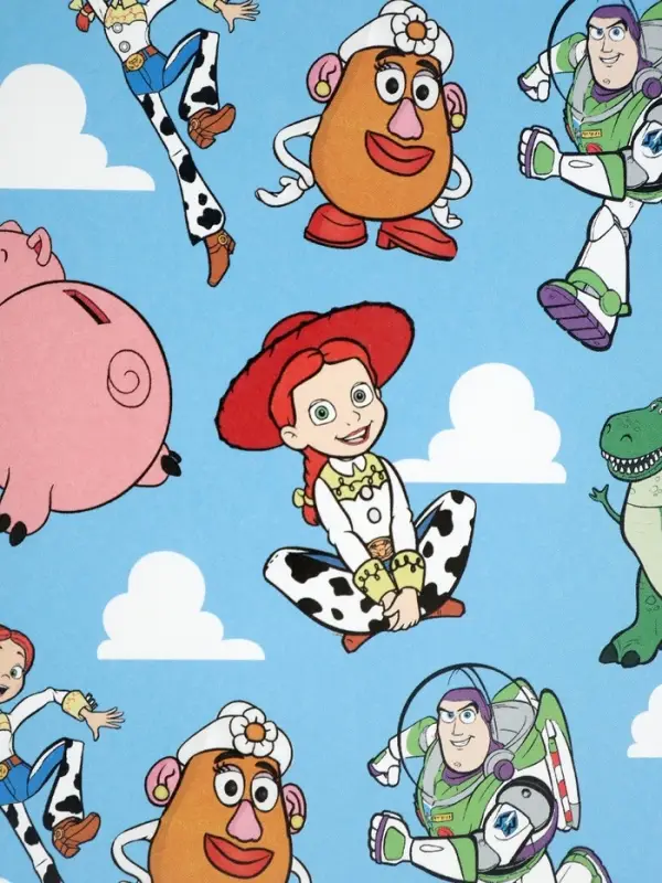 Бумага упаковочная глянцевая &laquo;Игрушки&raquo;, 50&times;70 см, 1 лист