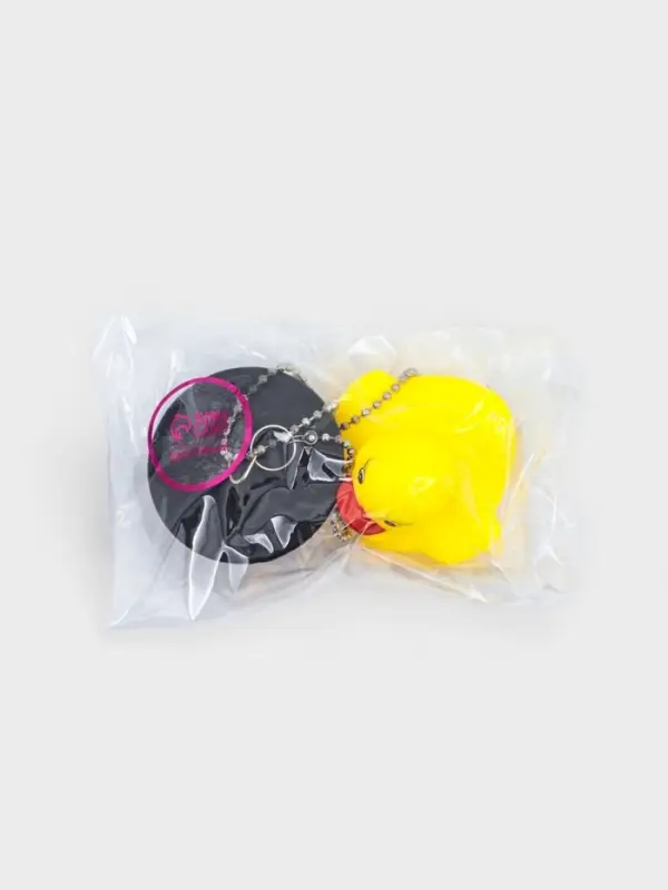 Пробка для ванны с игрушкой Доляна &laquo;Утёнок&raquo;, (диаметр верха 5.1 см, низа 4.6 см), цепочка 40 см