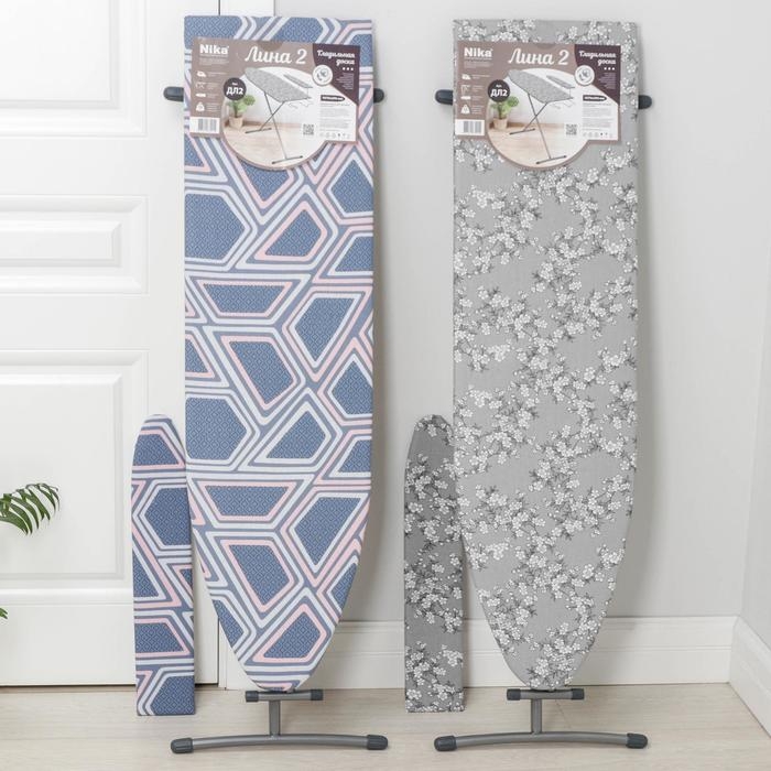 Доска гладильная Nika «Лина 2», 107×29 см, два положения высоты 70, 80 см, цвет микс Доска гладильная Nika «Лина 2», 107×29 см, два положения высоты 70, 80 см, цвет микс