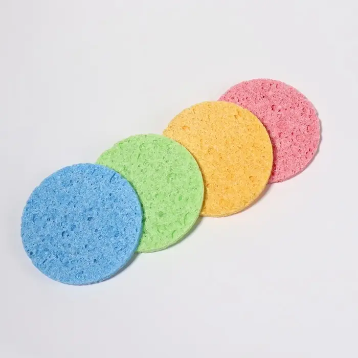 Спонж для умывания «Мягкость», d=7.5 см, МИКС