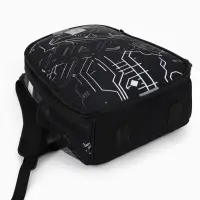 Рюкзак школьный для мальчика &laquo;Плата&raquo;, Stavia, эргономичная спинка, 30&times;16&times;38 см, чёрный