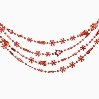 Бусы на ёлку &laquo;Снежинки&raquo;, длина 2.7 м, d=2.3 см, МИКС