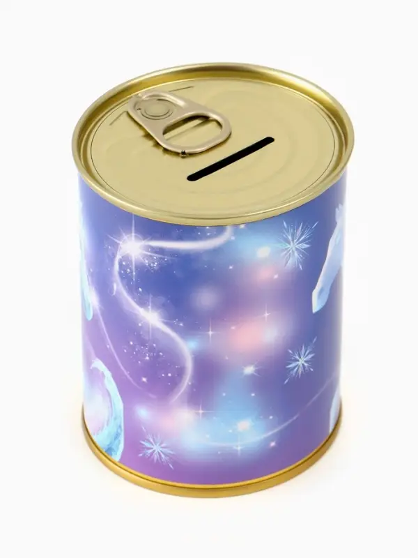 Копилка металлическая, 9.5 см&times;7.5 см&times;7.5 см, Холодное сердце