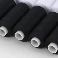 Нитки, 40/2, 300 м, набор 10 шт., чёрный, белый