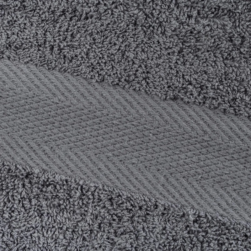 Набор полотенец махровых бордюр 440 г/м2, 50х90 серый, 10шт