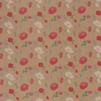 Бумага упаковочная крафт &laquo;Розовые цветочки&raquo;, 70&times;100 см