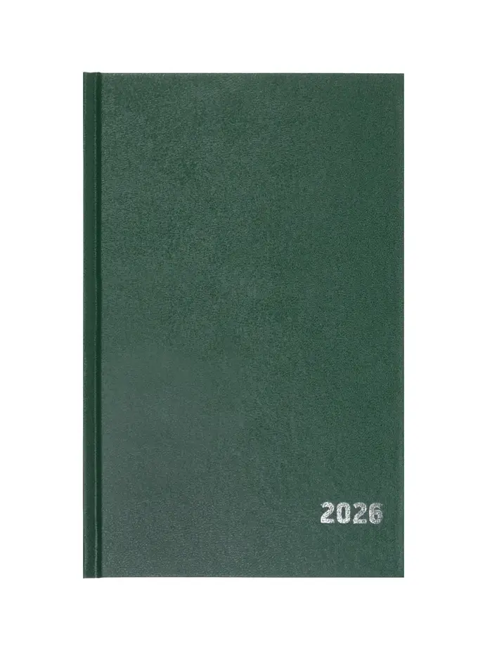 Ежедневник датир 2026г А5 168л б/вин, Зеленый ТЕМНЫЙ Ежедневник датир 2026г А5 168л б/вин, Зеленый ТЕМНЫЙ