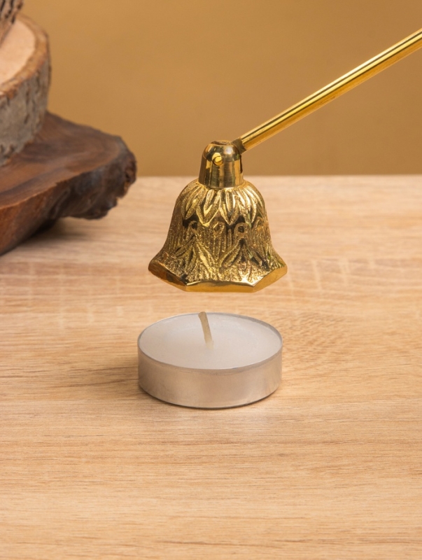 Гаситель для свечей «Колокольчик», латунь, 25 см Гаситель для свечей «Колокольчик», латунь, 25 см