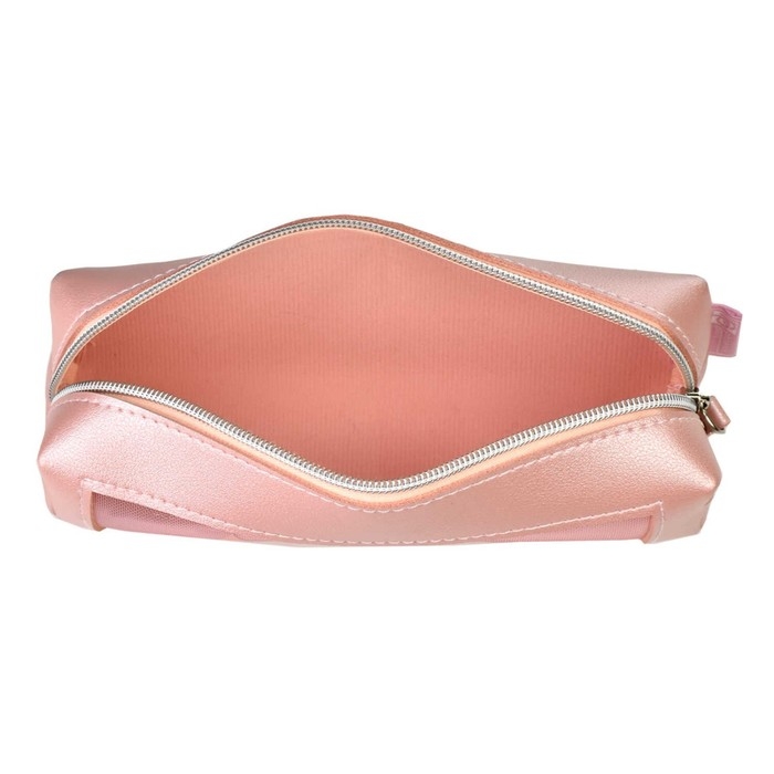 Пенал мягкий, 1 отделение, 55 х 195 х 60 мм, объёмный, искусственная кожа, с окном, нейлон, Феникс  Пенал мягкий, 1 отделение, 55 х 195 х 60 мм, объёмный, искусственная кожа, с окном, нейлон, Феникс "Звезда" розовый 61312