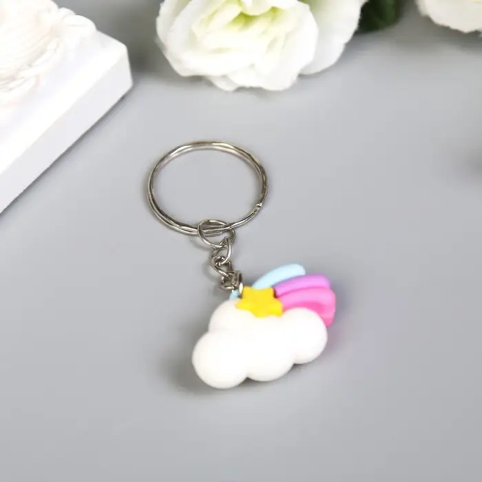 Брелок резина Брелок резина "Облако и звезда" 2,5х3х1,1 см