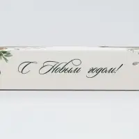 Коробка под 5 конфет с ячейками «С новым счастьем» 21 х 3.3 х 5.8 см