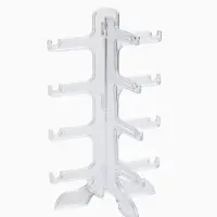 Подставка под очки 4 места, оргстекло, 16&times;14.5&times;25.5 см, прозрачная