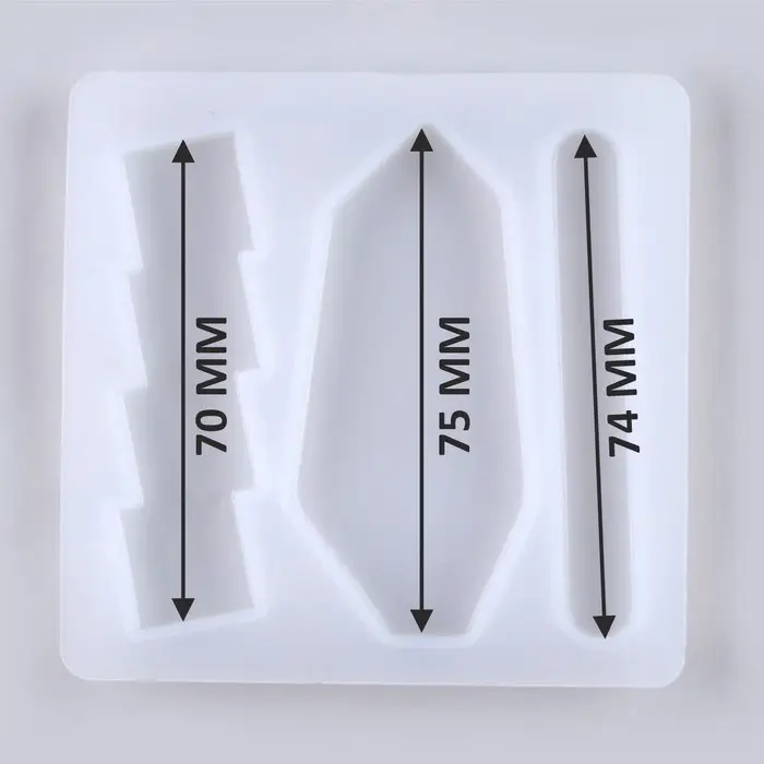 Форма силиконовая универсальная &laquo;Заколка&raquo;, 3 вида заколки