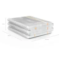 Тетрадь на спирали ErichKrause. Accent А6, 80 листов, в клетку, пластиковая обложка, на резинке, блок офсет, МИКС