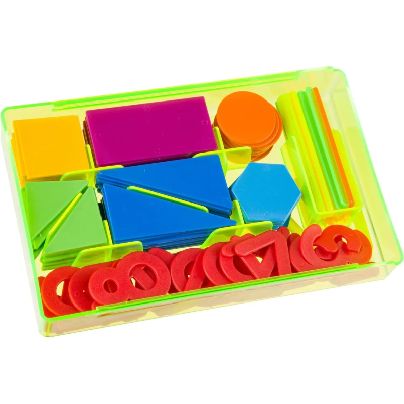 Касса цифр и счетного материала  Учись считать геометр.фиг+цифры 0-9,УК01