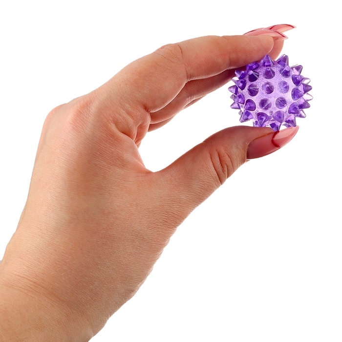 Мяч световой «Ёжик», 3,5 см, цвета МИКС Мяч световой «Ёжик», 3,5 см, цвета МИКС