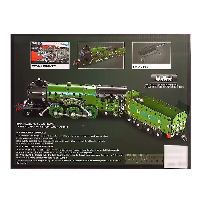 Конструктор металлический &laquo;Военный паровоз&raquo;, 340 детали