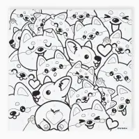 Картина по номерам для детей &laquo;Корги&raquo;, 15&times;15 см