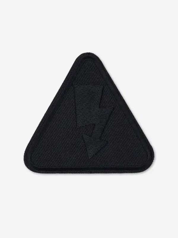 Термоаппликация «Молния», 6.5×6 см, чёрная Термоаппликация «Молния», 6.5×6 см, чёрная