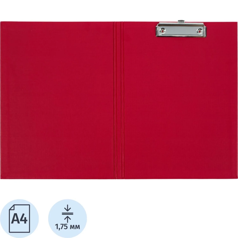 Папка-планшет д/бумаг Attache A4 красный с верхней створкой