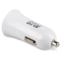 Автомобильное ЗУ AVS UC-522, 2 USB, 2.4 А, 12 Вт, белый (A07981S)