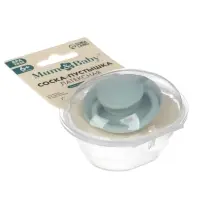 Соска - пустышка классическая, латекс, цв.серо-зелёный, в контейнере, от 6 мес., M&B Соска - пустышка классическая, латекс, цв.серо-зелёный, в контейнере, от 6 мес., M&B