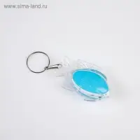 Фонарик брелок для ключей на кольце «Рыбка», 1 режим, 2×AG13, 3.5×5.5 см, МИКС