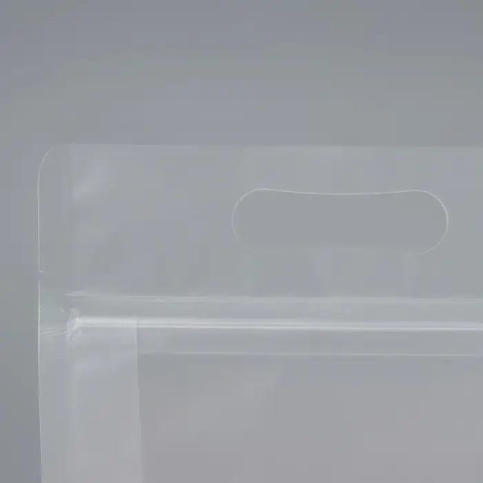 Пакет дой пак прозрачный с вырубной ручкой,14 х 24 см,100 мкм Пакет дой пак прозрачный с вырубной ручкой,14 х 24 см,100 мкм