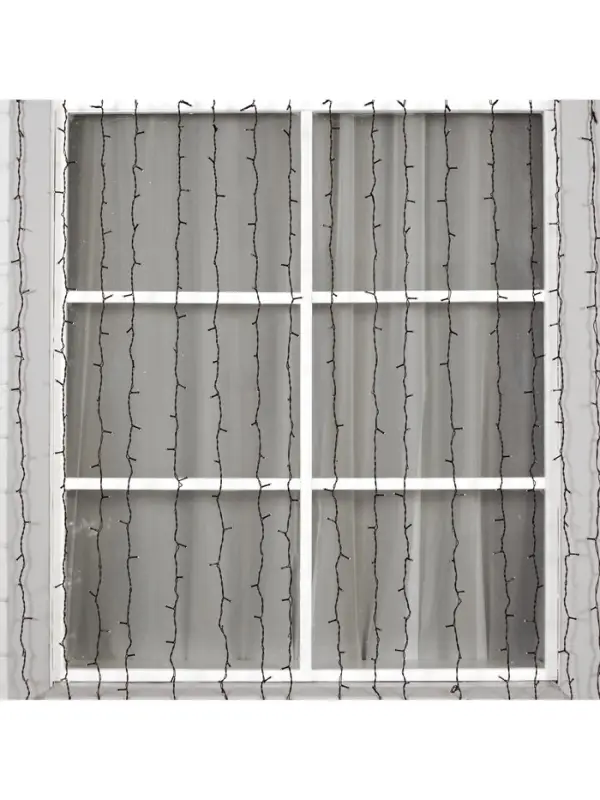 Гирлянда &laquo;Занавес&raquo; 2&times;3 м, IP44, УМС, тёмная нить, 760 LED, свечение белое, 220 В