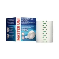 MASTER UNI лейкопластырь медицинский фиксирующий на полимерной основе, см: 5&times;500