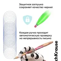 Набор шариковых ручек ErichKrause, 4 штуки, R=301 Stick Prima Cat, узел 0.7 мм, синий