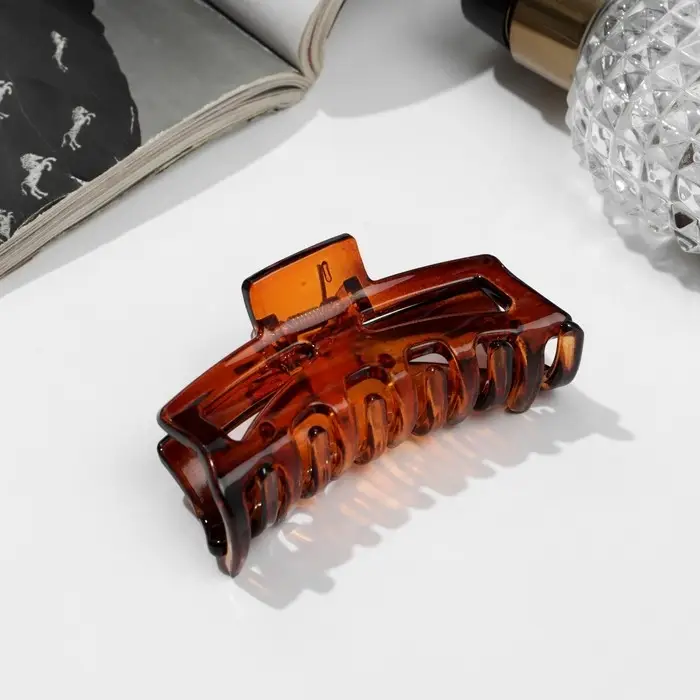 Крабик для волос «Глянец», геометрия прямой, 6.5 см, МИКС Крабик для волос «Глянец», геометрия прямой, 6.5 см, МИКС