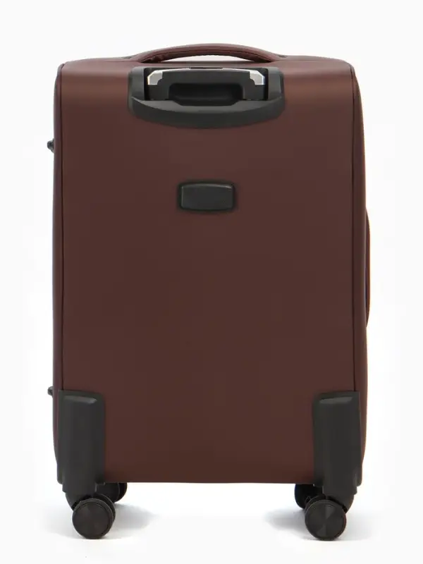 Чемодан на колёсах TEXTURA, кодовый замок, с увеличением, 42&times;26&times;68 см, 24", коричневый